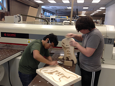 Smoothing the machined parts