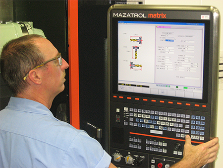 MTM setup on the Mazak Integrex.