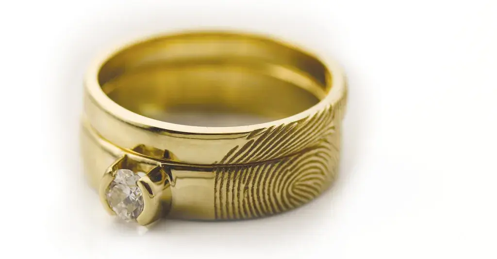 Vowsmith の仕上げ済みの鋳造リング