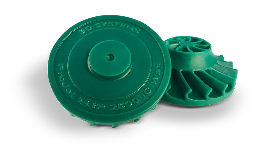 3D Systems ProJet MJP 2500 IC Wax Cast タービン