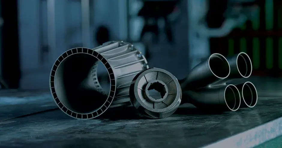 3Dプリントしたメタルパーツ