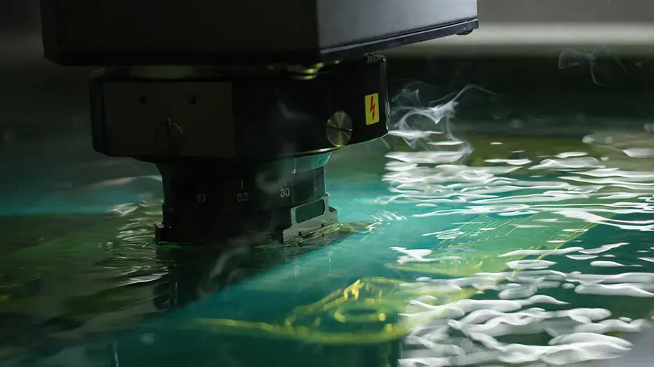 Electrode designed and programmed using Cimatron® being manufactured on EDM machine