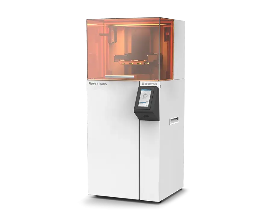 Figure 4 Jewelry 3D printer at an angle