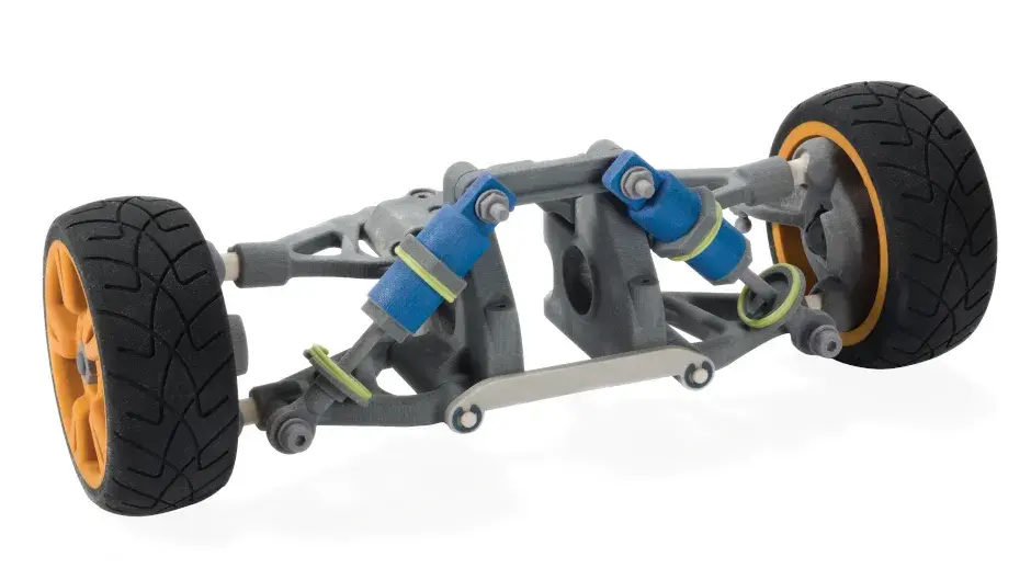 カラージェットプリント (CJP) による輪軸プロトタイプ