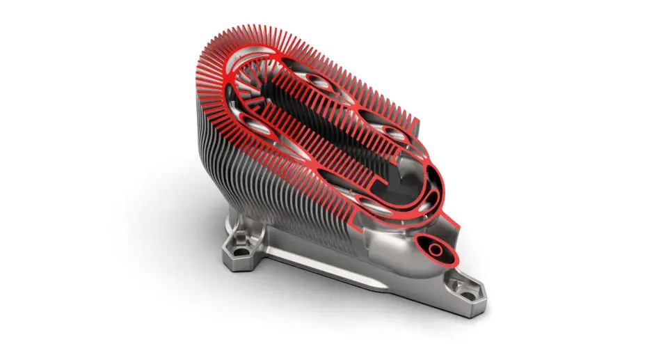 3D Systems DMP Laserform 316L ラメラ熱交換器