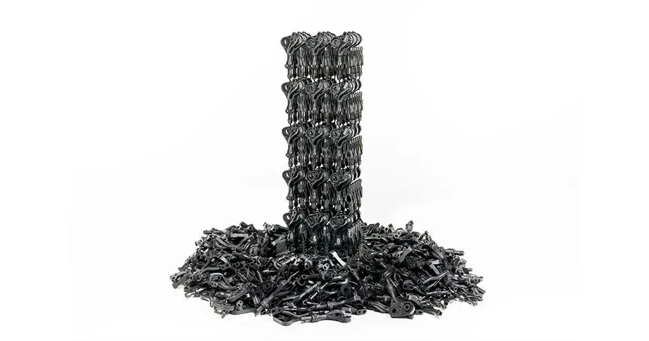 Figure 4 Pro BLK 10 でプリントし積み上げられた部品