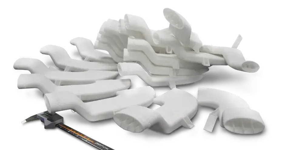 Duraform PA SLS で 3D プリントされたダクト