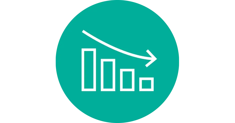 a scale and and arrow