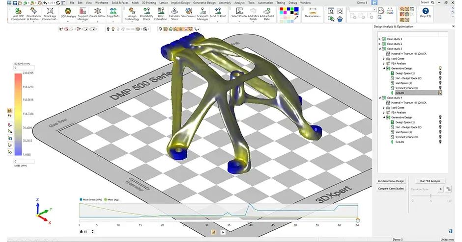 3DXpert によるプリント部品のレンダリング