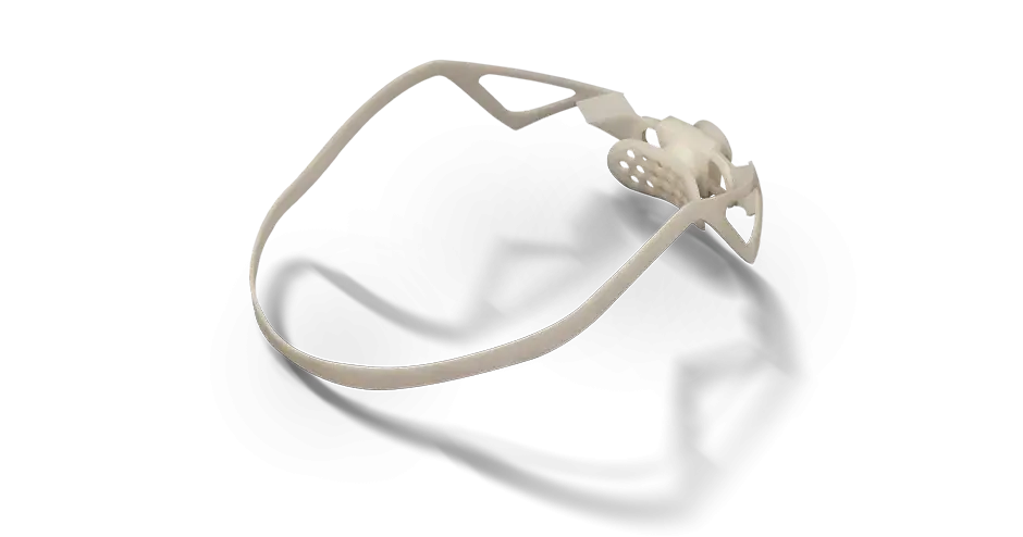 3D プリントしたヘルメットテンショナ