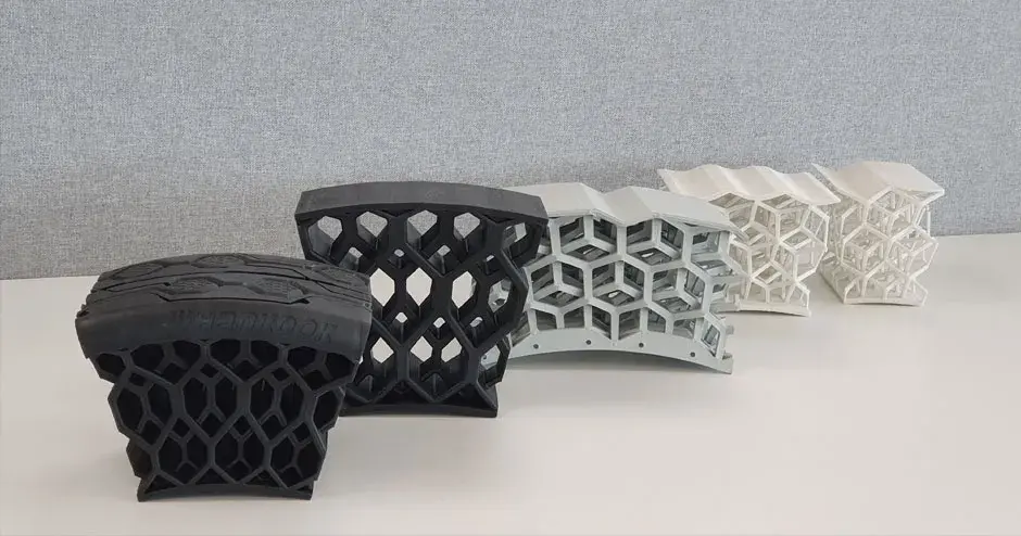 3D プリントされた Hankook のタイヤ部品
