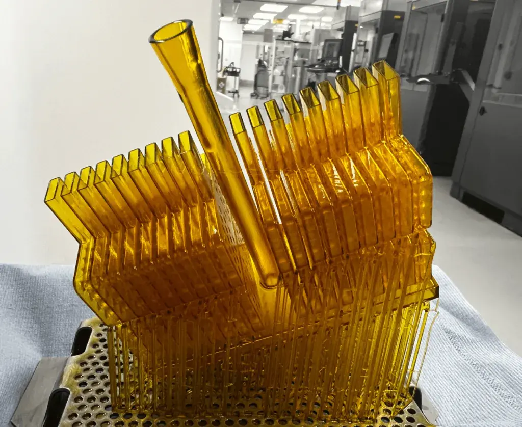 風洞試験で使用されるユニバーサルガスケットの例。Figure 4 Standalone に 36 のバッチでプリントするように設計されています。