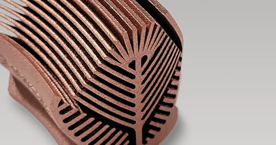 3D プリントされた銅部品