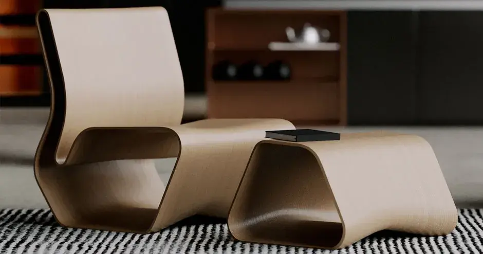 Esker チェアのモデルなし