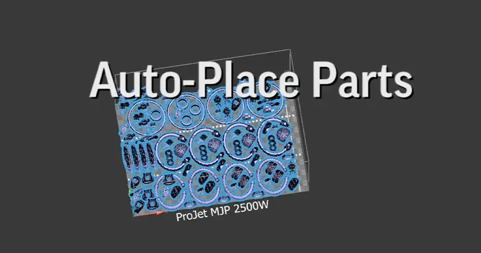 ジュエリー部品を作成中の 3D Sprint ソフトウェアのスクリーンショット