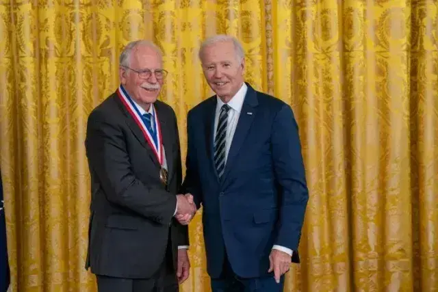 Chuck Hull with Biden
