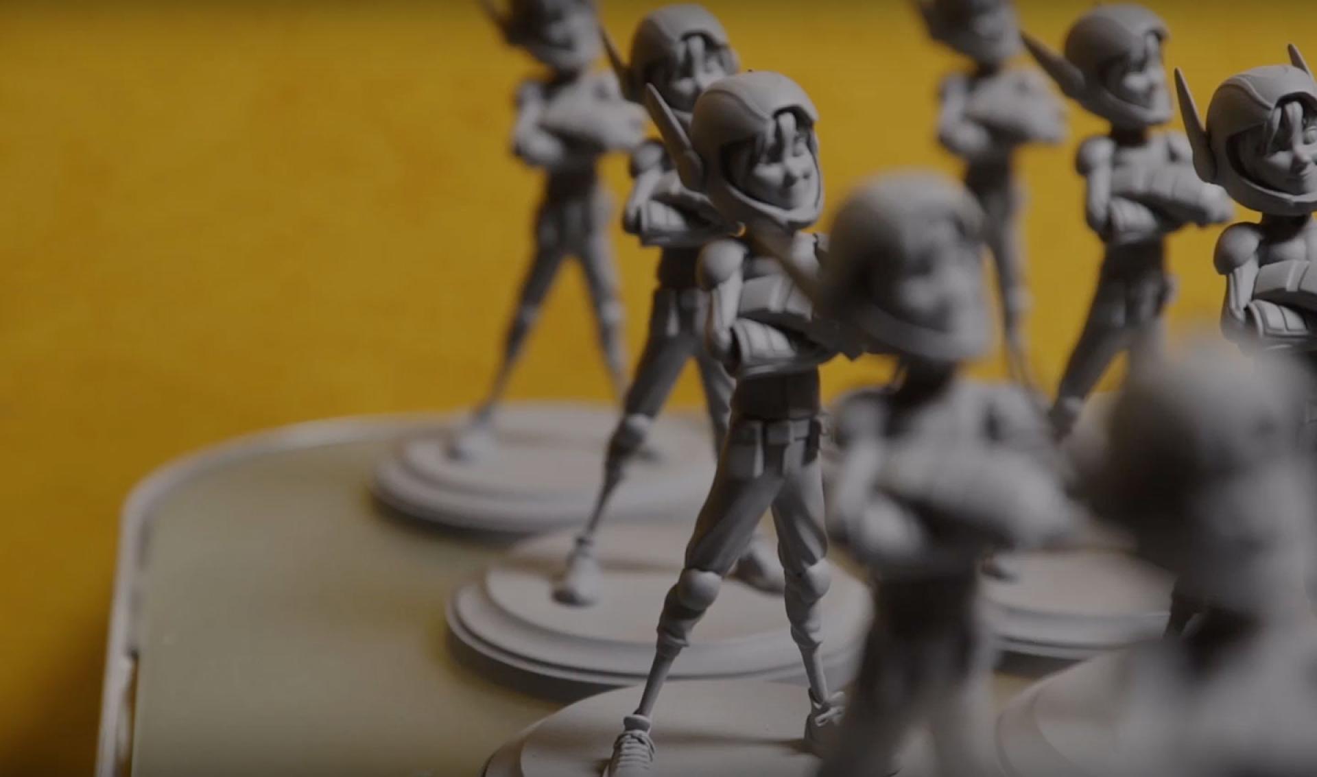 FX および製造のためのエンターテインメント用フィギュアの 3D スキャン
